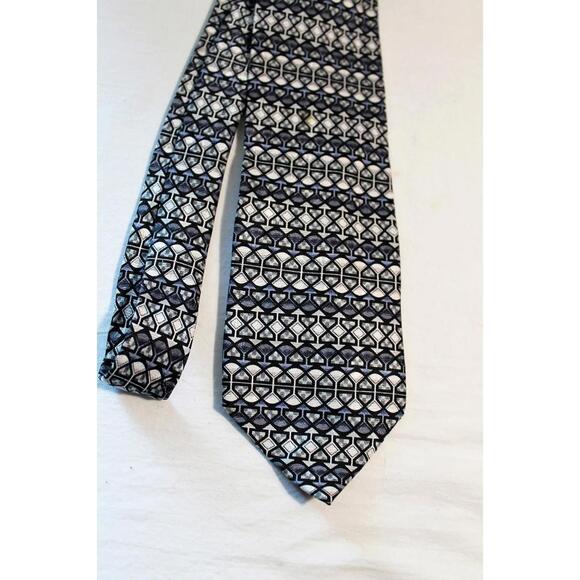 J. Garcia Other - J. GARCIA Silk Necktie, Black-Gray-Silver, 3.5 X 58 Inches